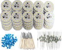 Candor 50 Pics 9 Watt GAMMA DOB LED Bulb Raw Material White Color Light ...