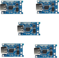 KTC CONS LABS 5 Pcs Type C USB 5V 1A 18650 Lithium Battery Charging Board Charger Module (5 Pieces) Electronic Components Electronic Hobby Kit