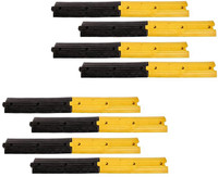 Kunplast Plastic Rumblers Safety Speed Breaker Size-500x125x25 MM, Set of 8 meters Emergency Sign