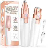 Painless facial and eyebrow hair remover Cordless Epilator(Gold)