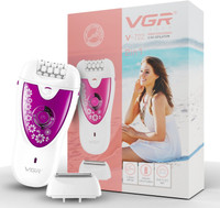 VGR V-722 Professional 2 in 1 Cordless Epilator(White, Pink)