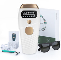 ClothyDeal IPL Ultra Permanent FullBody Laser HairRemoval Machine 990,000 Up Flashes_B1S4T7 Corded Epilator(White)