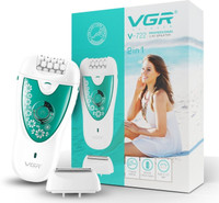 VGR V-722 Professional 2in1 Cordless Epilator(White, Green)