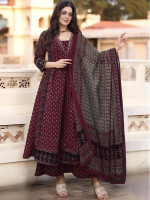 MAK FASHIONS Women Kurta Palazzo Dupatta Set