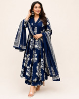 Stylish Staples Printed Kurta, Trouser/Pant & Dupatta Set