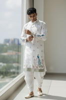 click n buy Men Kurta Dhoti Set