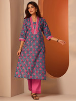 LIBAS Women Kurta Pant Set