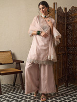 AVANSHEE Women Kurta Palazzo Dupatta Set