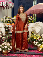 MOKOSH Women Kurti Sharara Dupatta Set