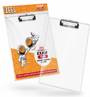ZeelStationery Unbreakable Transparent Exam Pad, Writing Pad, Drawing Pad, Exam Board Clipboard(Set of 1, White)
