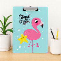 articious Clipboard for Exams, Drawing, Writing, (Size - 24x36 cm) Sturdy-Flamingo(Set of 1, Multicolor)