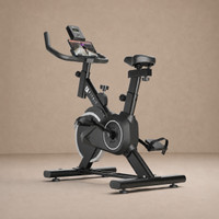 FITKIT by Cult FK8001 Spin Bike 130kg Weight Support Adjustable Seat Fitness at Home Spinner Exercise Bike(Black, White)