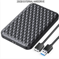 Carecase 250GB 2.5" Portable External Hard Disk Drive HDD-USB 3.0 for PC, Laptop GB External Hard Disk Drive (HDD)(Black)