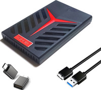 MAYUMI 1 TB External Hard Disk Drive (HDD)(Trident, Black, Red, 2 In 1 Mobile & PC Compatible)