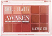 SWISS BEAUTY Awaken Eyeshadow Palette | Matte + Shimmer Finish | Long-Lasting | Blendable 11 g(Multicolor)