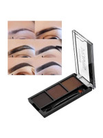 Herrlich Matte 3 Shades Eyebrow Palette | Waterproof Eyebrow Filler with Brush 7.2 g(MULTI COLOR)