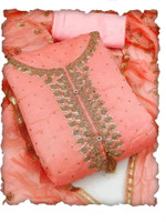 Heenari Chanderi Embroidered Salwar Suit Material