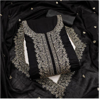 Maiyaash Cotton Silk Embroidered Salwar Suit Material