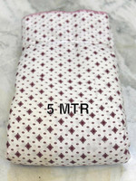 N A Attire Cotton Blend Floral Print Suit Fabric