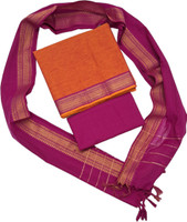 SHREE MAHAVEER HANDLOOMS Pure Cotton Solid Salwar Suit Material