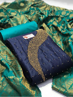 Trendyfashionog Pure Cotton Embroidered Kurta & Churidar Material