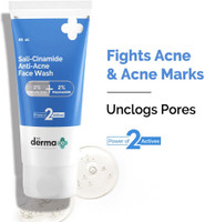 The Derma Co Sali-Cinamide Anti-Acne with 2% Salicylic Acid & 2% Niacinamide Face Wash(80 ml)