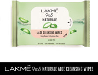 Lakmé 9to5 Natural Aloe Cleansing Wipes(25 Tissues)