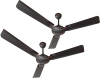 ACTIVA COROLLA SMOKE PACK OF 2 1200 mm 3 Blade Ceiling Fan(Energy Saving | multicolor | Pack of 2)