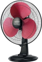 USHA Maxx Air Ultra 400 mm Silent Operation 3 Blade Table Fan(Maroon, Pack of 1)