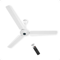 Atomberg Ikano Remote Controlled|High Air Delivery|LED Speed|Power Saving|Timeless Design with 3 Year Warranty BLDC Motor with Remote 1400 mm Ceiling Fan(5 Star | Gloss White | Pack of 1)