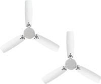 LUMINOUS Rio Novo 1200 mm 3 Blade Ceiling Fan(Chirsto White, Pack of 2)