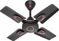 Herrricane Aero 24" Ceiling Fan High Speed Fancy 600 mm 4 Blade Ceiling Fan(Anti Dust | Smoke Brown | Pack of 1)