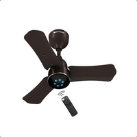 Atomberg Renesa Halo Smart|Voice Controlled|High Air Flow|Low Noise|LED Speed Indicator with 3 Year Warranty BLDC Motor with Remote 600 mm Ceiling Fan(5 Star | Blaze Brown | Pack of 1)