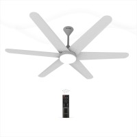 oceco Helico 1200mm BLDC Motor Ceiling Fan Remote Operated & LED Indicators 1200 mm BLDC Motor with Remote 6 Blade Ceiling Fan(Pearl White, Pack of 1)