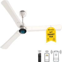 Atomberg Renesa Smart+ with 3 Year Warranty BLDC Motor with Remote 1200 mm Ceiling Fan(5 Star | Pearl|White | Pack of 1)