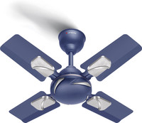 Longway Creta P1 24 Inch 4 Blade Anti-Dust Decorative Star Rated with 2 Year Warranty Ultra High Speed 1200 mm Ceiling Fan(Silver Blue | Pack of 1)