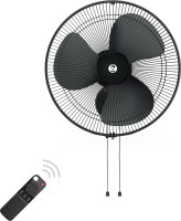 Atomberg Renesa 5 Star 400 mm BLDC Motor with Remote 3 Blade Wall Fan(Midnight Black, Pack of 1)