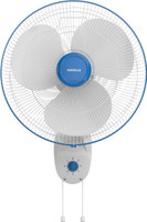 HAVELLS Gatik Pro with 2 Year Warranty Silent Operation 400 mm Wall Fan(White, Blue | Pack of 1)