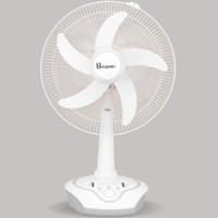 MrRight by Fippy Now Benjamin MR-5916 BLDC AC/DC Rechargeable Battery Fan 16 Inches Blade 400 mm 5 Blade Table Fan(BLDC Motor | White | Pack of 1)