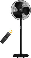 Atomberg Renesa BLDC Motor with Remote 5 Star 400 mm 3 Blade Pedestal Fan(Midnight Black | Pack of 1)