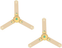LUMINOUS London Windsor 1200 mm 3 Blade Ceiling Fan(Galleon Gold, Pack of 2)