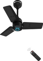 Atomberg Renesa BEE Rated 5 Star 600 mm 3 Blade Ceiling Fan(BLDC Motor with Remote | Midnight Black | Pack of 1)