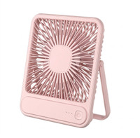 DigiPrints High Speed Rechargeable Table Fan for Home – USB Charging Battery Fan F10 USB Fan(Pink)