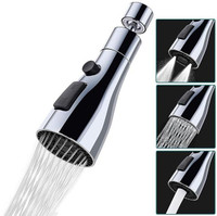 PEESTI Faucet head Universal Kitchen Faucet 3-Function Pull Down Sink Tap Extender Faucet Mount(Screw On)