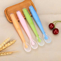 Saraswati kart Soft tip Silicon Spoons for Baby Feeding ,First Stage Spoons for Babies  - Silicone(Pink, Blue, Green, Orange)