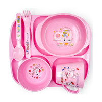 Plast boy Plate Gift Set - BFS 01  - Polypropelyne(Pink)