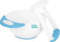 Beebaby Food Mash & Serve Bowl Set For Baby (Blue)  - Polypropylene(Blue)