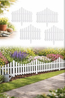 DOMVIQUE Garden Border Fence for Lawn, Plants & Yard Plastic Fence Post(20 cm)