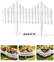 DOMVIQUE Garden Border Fence for Lawn, Plants & Yard Plastic Fence Post(20 cm)