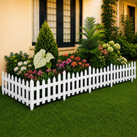 DOMVIQUE Garden Border Outdoor Decoration Pack of 12:- 15 Feet Plastic Fence Post(22 cm)